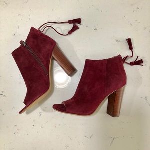 NEW Halogen Burgundy Bootie